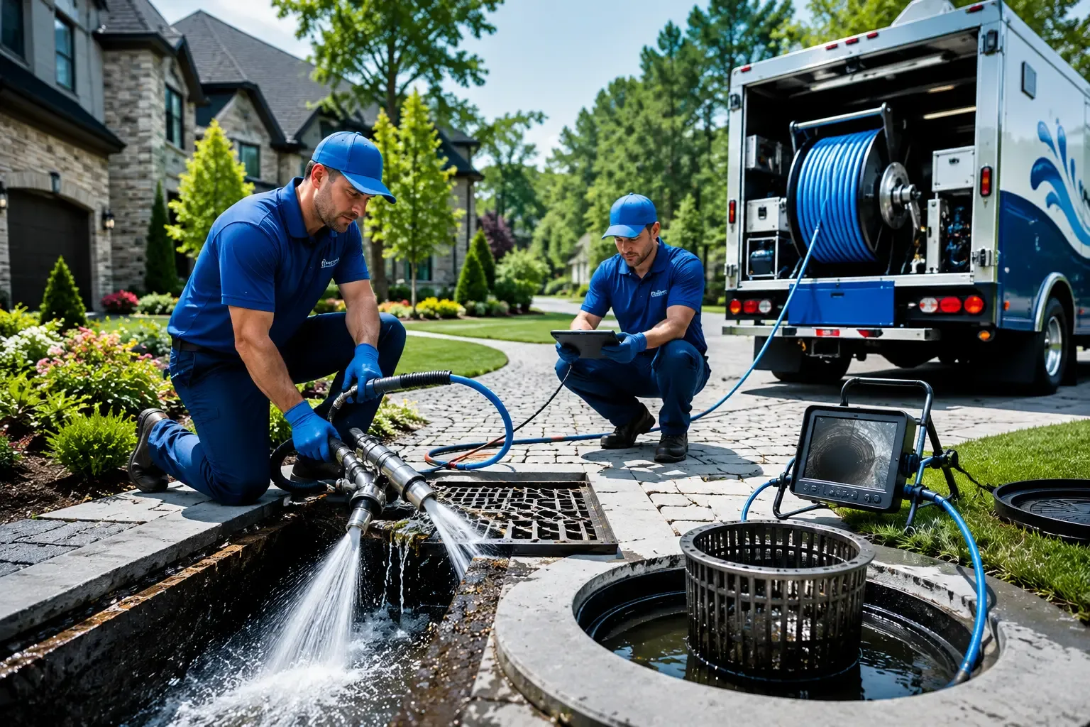 Local outdoor drain cleaning professionals in Emden, IL