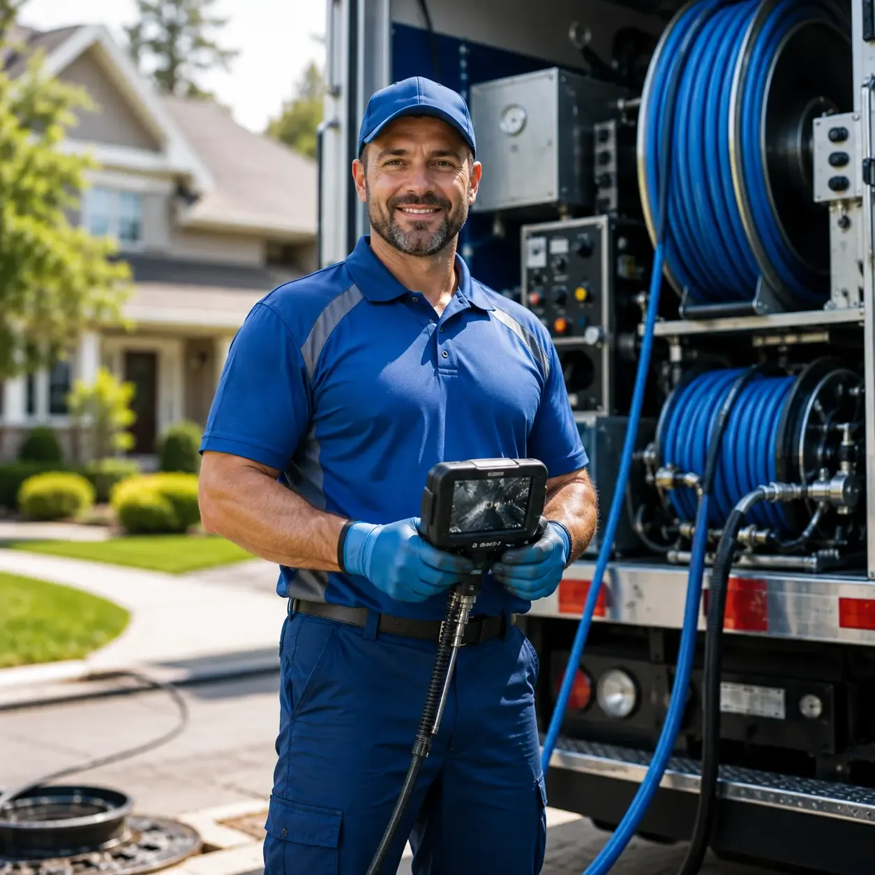 Local outdoor drain cleaning specialists in Emden, IL